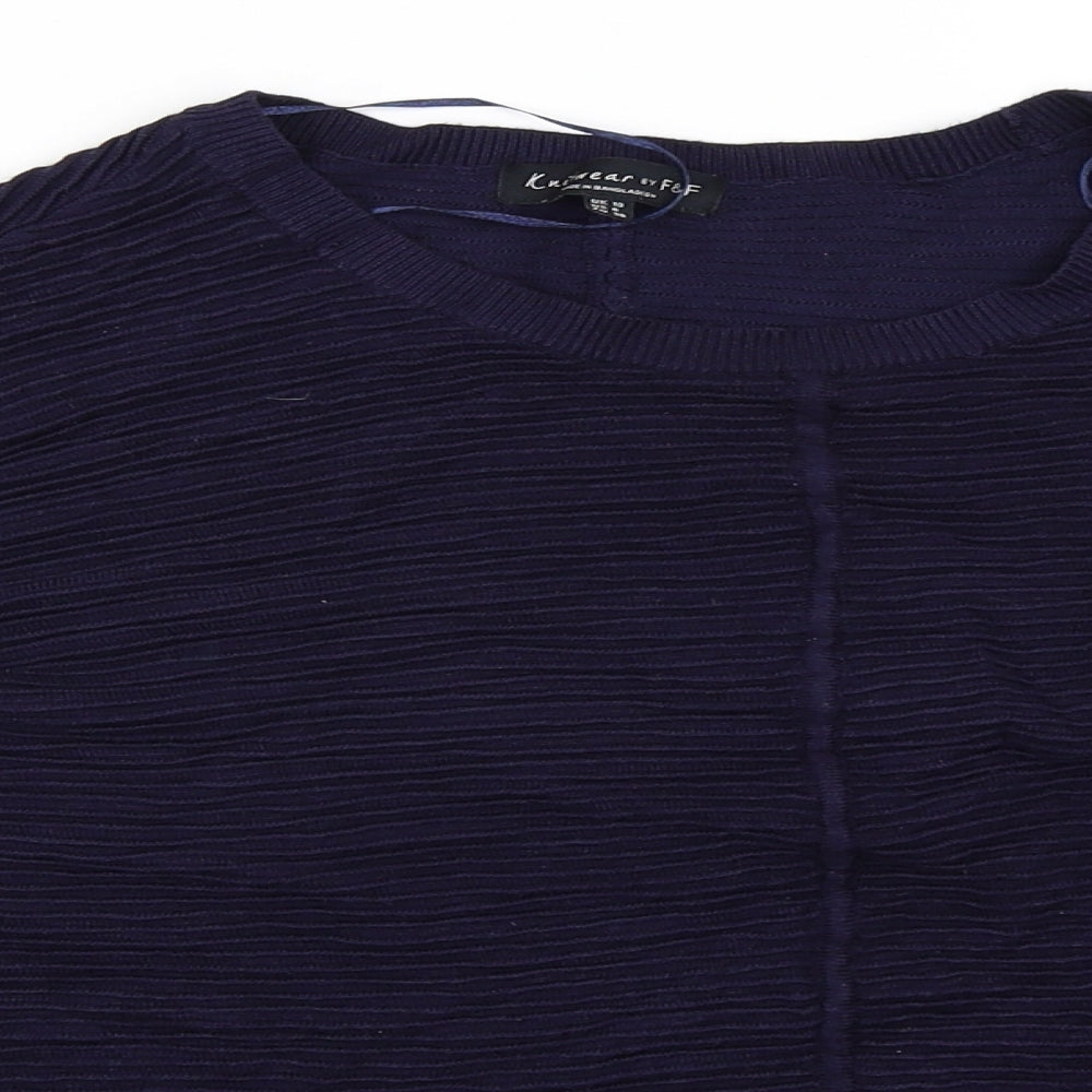 F&F Womens Blue   Pullover Jumper Size 10