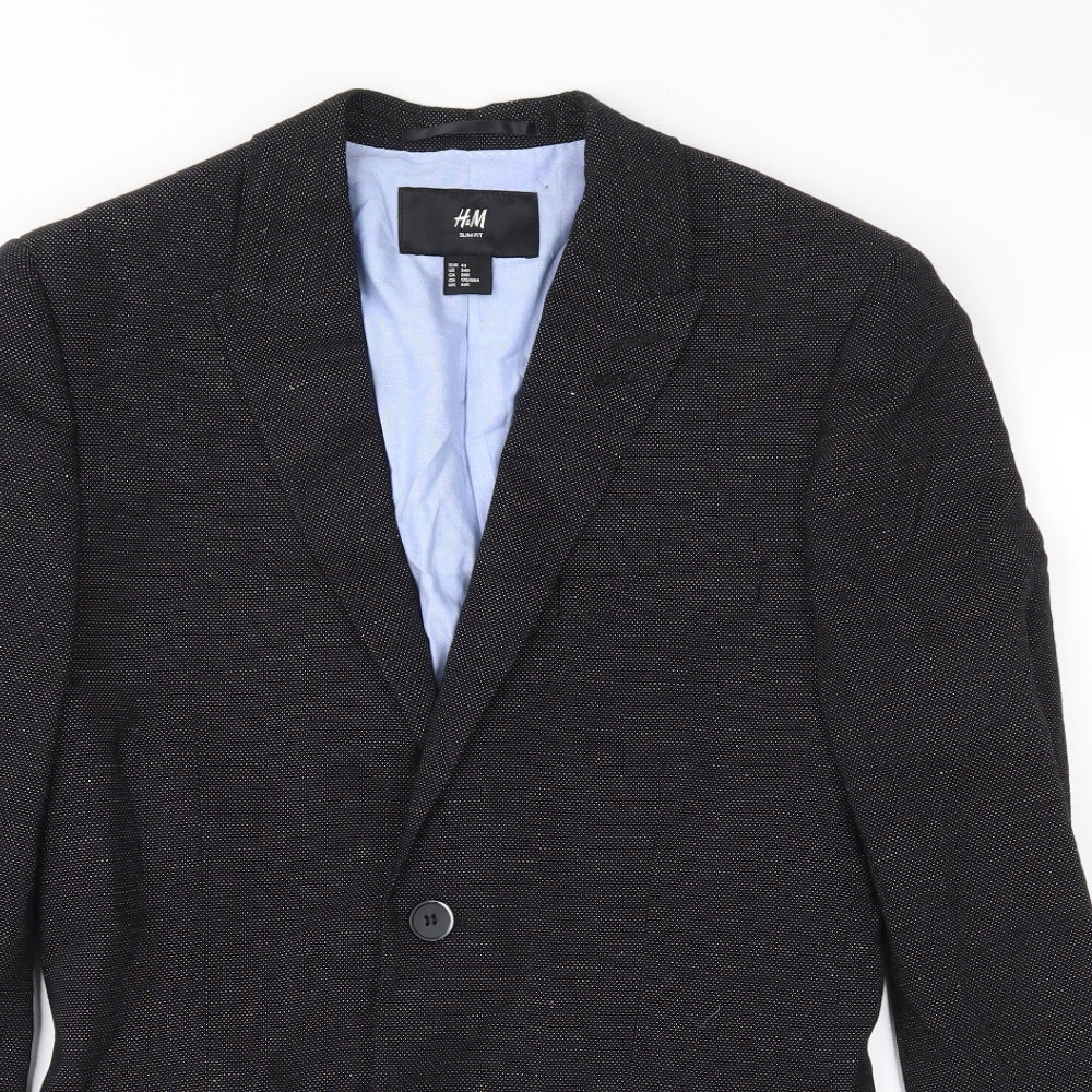 H&M Mens Blue   Jacket  Size 34