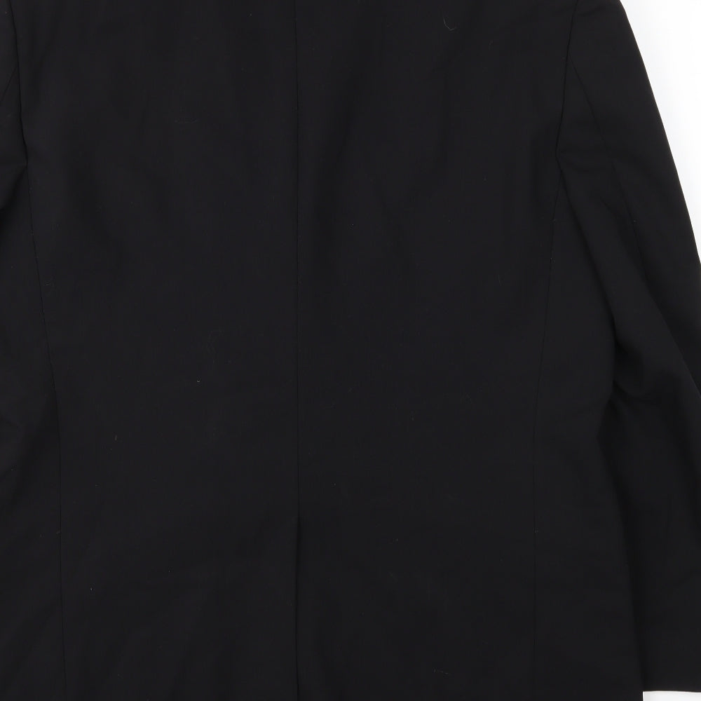 Preworn Mens Black   Jacket Suit Jacket Size 42