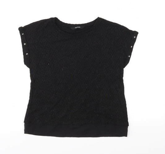 George Girls Black  Knit Pullover Jumper Size 8-9 Years