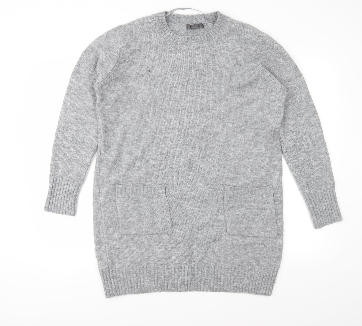 Primark Womens Grey  Knit Pullover Jumper Size S