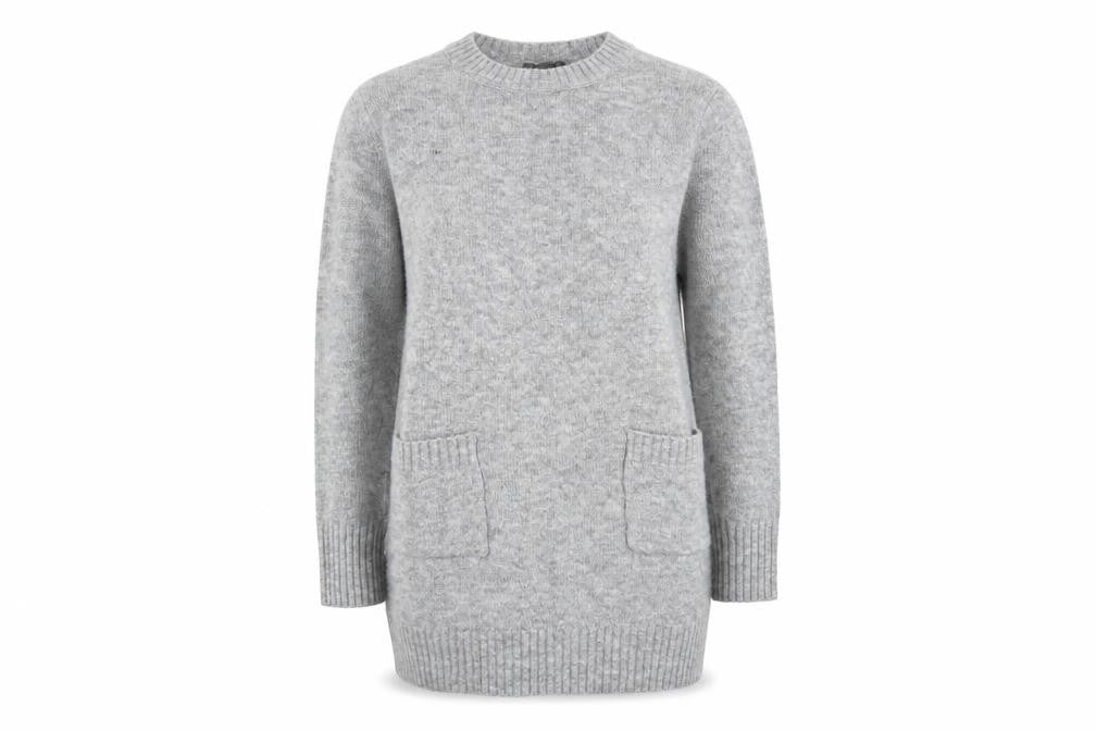 Primark Womens Grey  Knit Pullover Jumper Size S