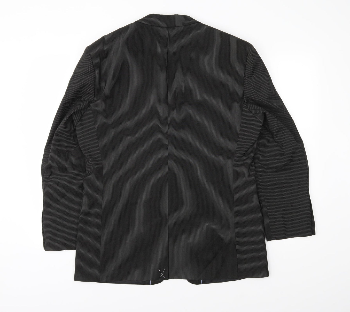 BHS Mens Black Striped  Jacket Suit Jacket Size 40