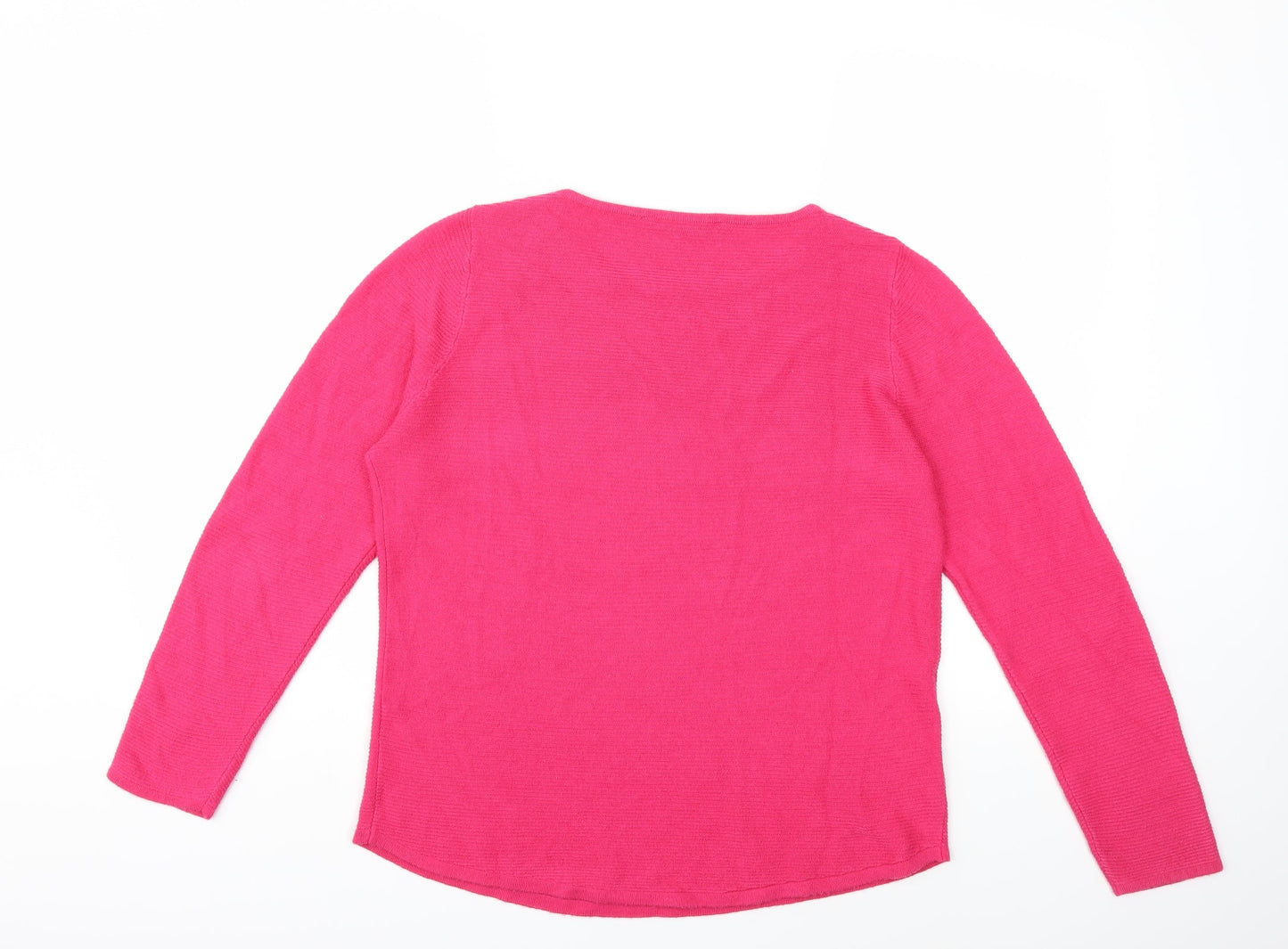 Love knitwear Womens Pink  Knit Pullover Jumper Size 12