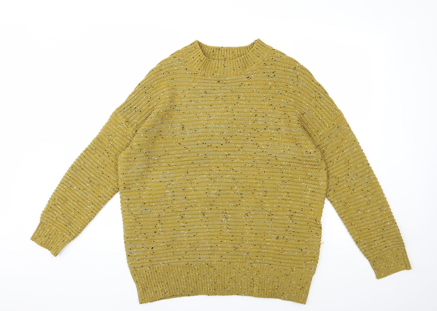 Papaya Womens Yellow  Knit Pullover Jumper Size L