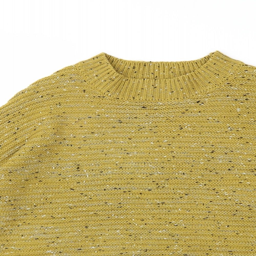 Papaya Womens Yellow  Knit Pullover Jumper Size L