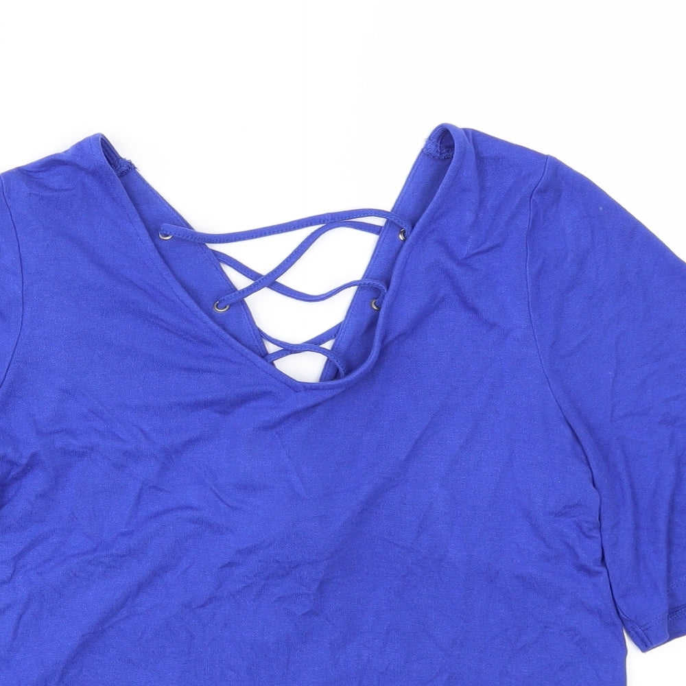 New Look Womens Blue   Basic T-Shirt Size 8