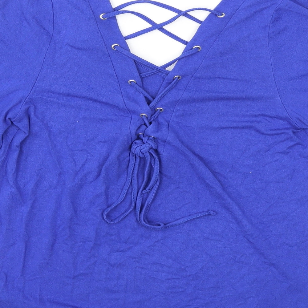 New Look Womens Blue   Basic T-Shirt Size 8