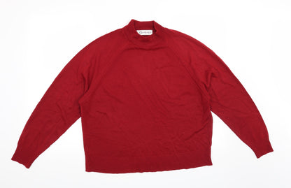Additional front view of Berkertex women’s red jumper, size UK 18
