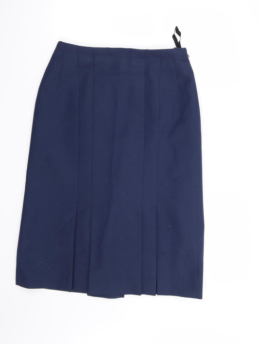 Preworn Womens Blue   A-Line Skirt Size 32 in