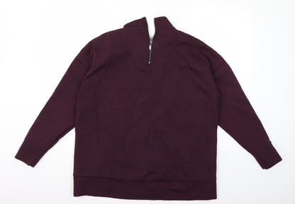 Back view of Next women’s purple jumper, size UK 16