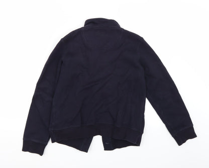 Back view of Maine New England women’s blue cardigan jumper, size UK 12
