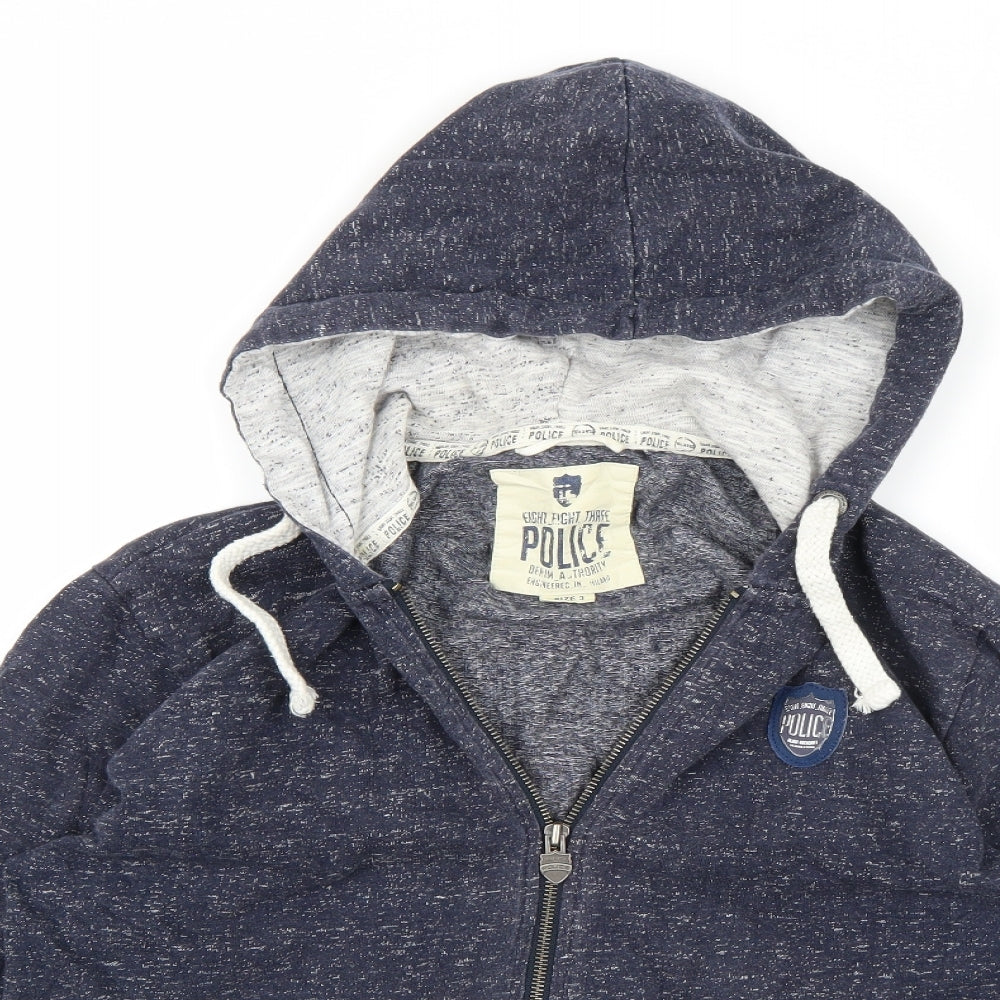 Police Womens Blue   Full Zip Hoodie