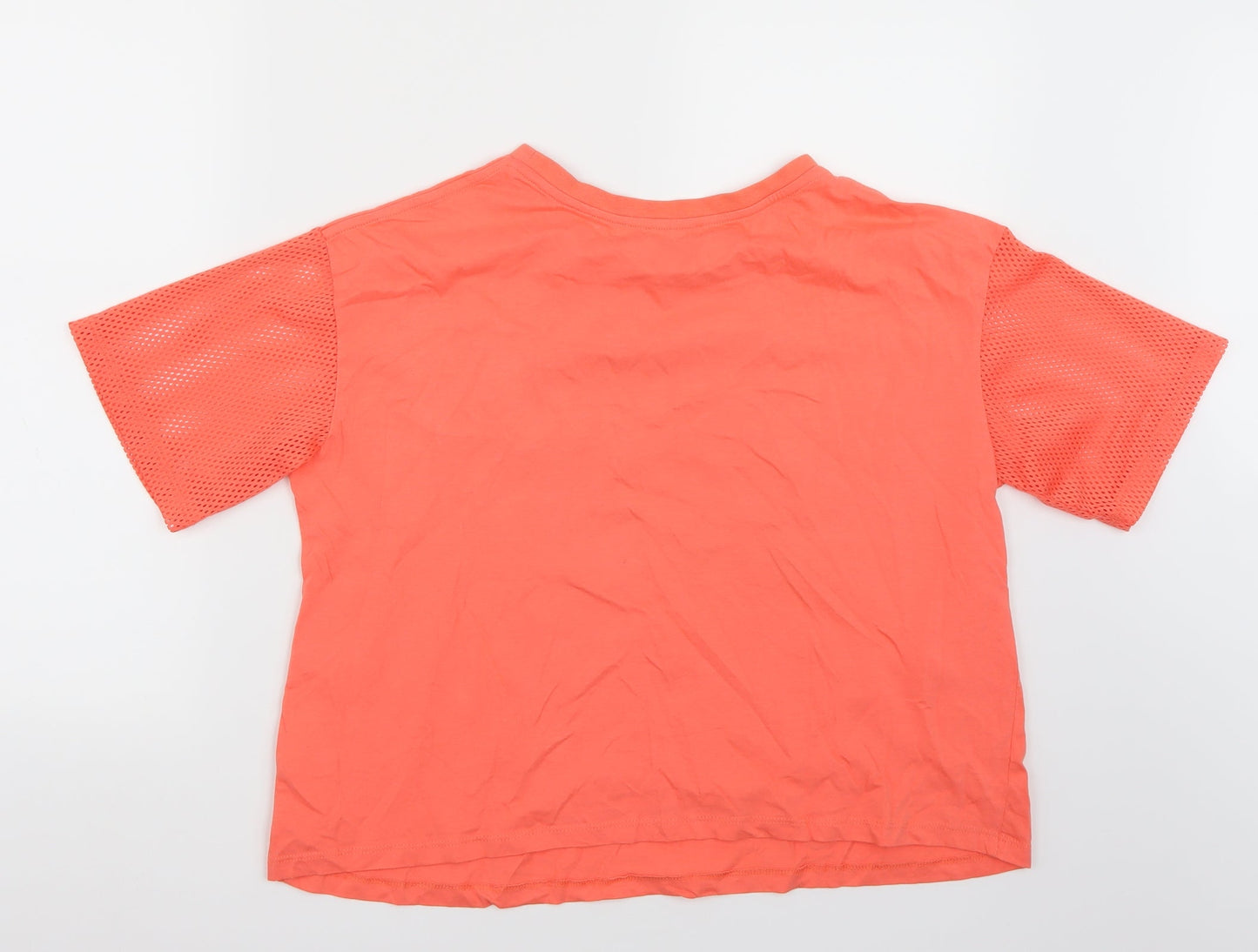 Twist Womens Pink   Cropped T-Shirt Size L