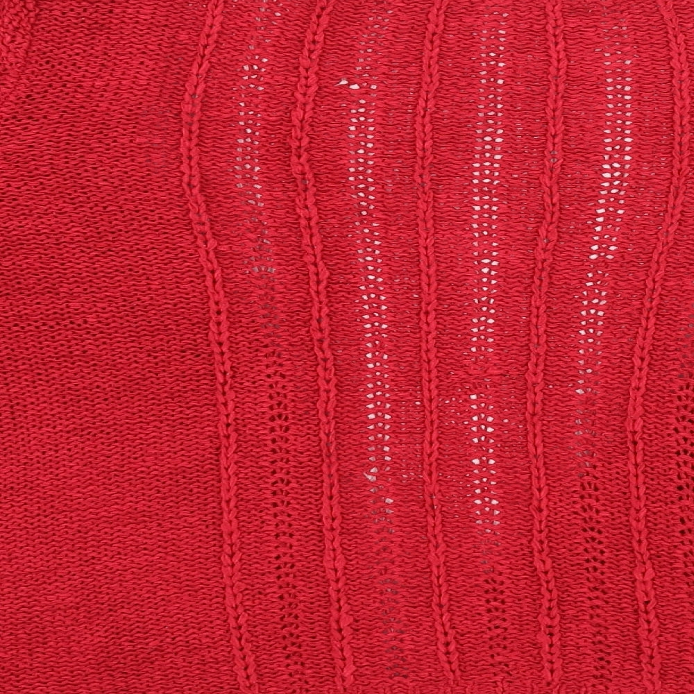 Preworn Womens Red   Cardigan Jumper Size 14