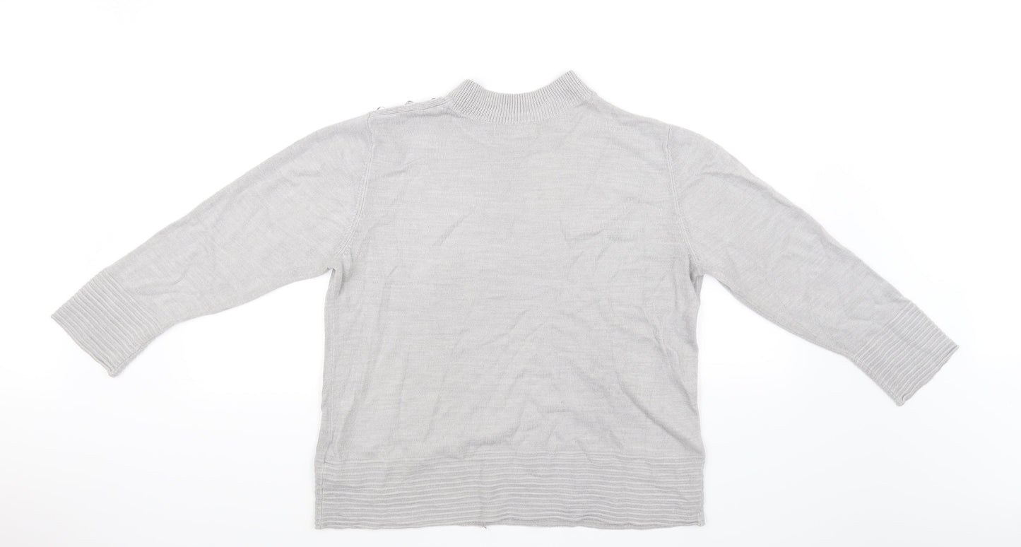 Marks and Spencer Womens Grey   Pullover Jumper Size 14