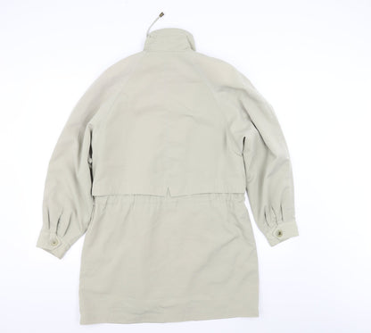 Back view of Silkana women’s beige jacket, size UK 8