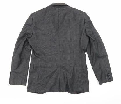 Back view of Next men’s grey jacket suit jacket, size 38
