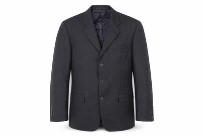 Front view of Hugo James men’s blue jacket suit jacket, size 40