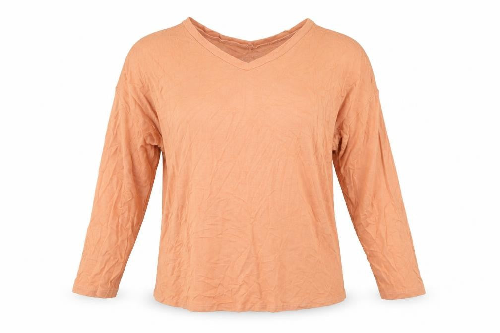 TU Womens Orange   Basic T-Shirt Size 8