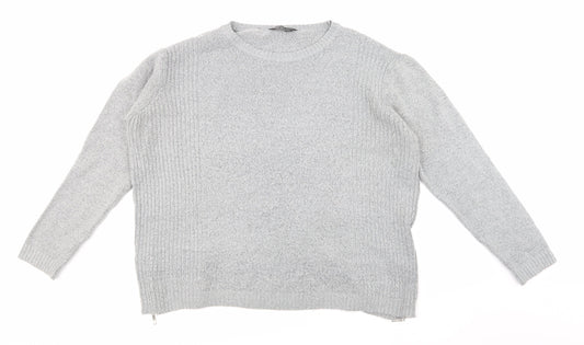 George Womens Grey  Knit Pullover Jumper Size 18