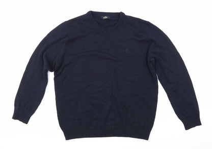 Additional front view of Easy men’s blue jumper, size L