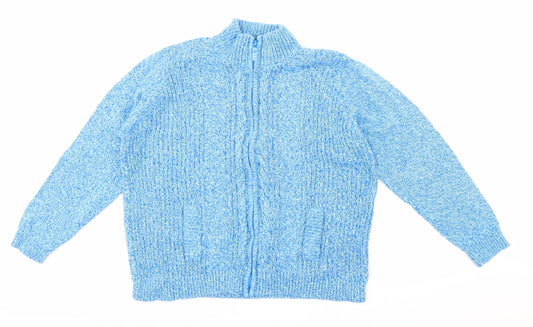 Isle Womens Blue  Knit Jacket  Size XL