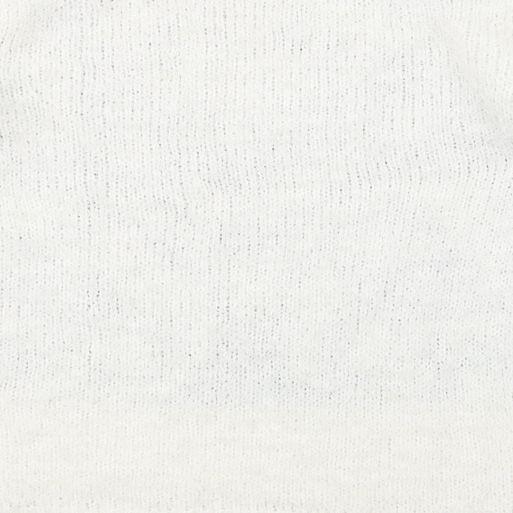 Dorothy Perkins Womens White  Knit Pullover Jumper Size 16