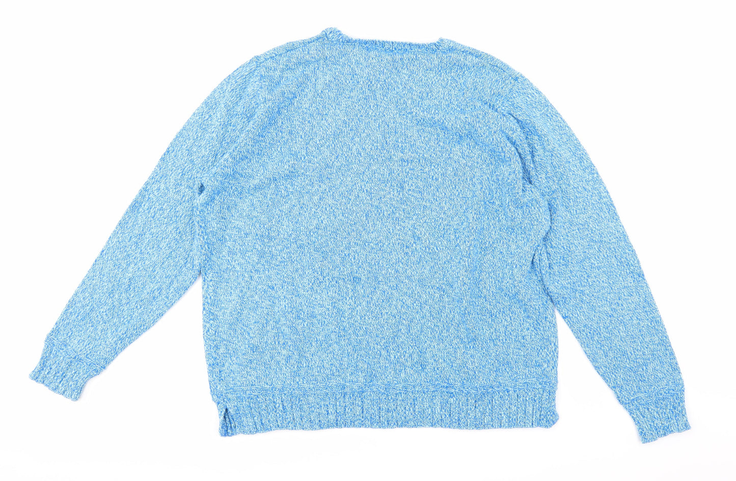 isle Womens Blue  Knit Pullover Jumper Size XL