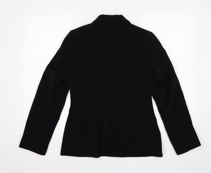 Back view of Etam women’s black jacket blazer, size UK 10