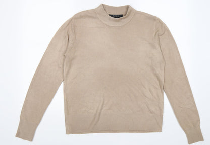 Additional front view of originals women’s beige knit jumper, size UK 14
