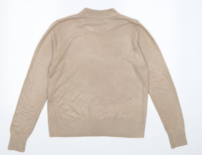 Back view of originals women’s beige knit jumper, size UK 14