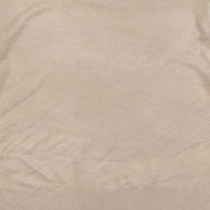 Brand and care label for originals women’s beige knit jumper, size UK 14