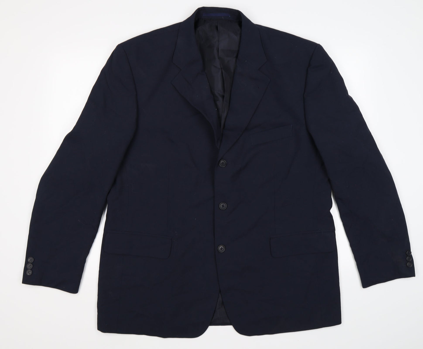 Essentials Mens Blue   Jacket Suit Jacket Size 44