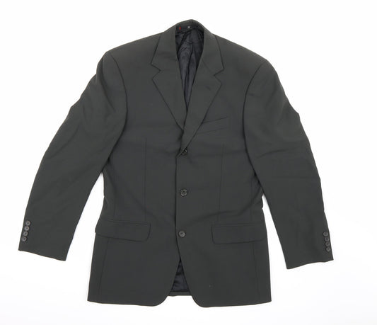 Ciro Citterio Mens Grey  Rayon Jacket Suit Jacket Size 36