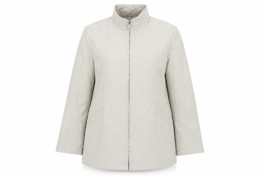 Front view of Bonmarché women’s ivory overcoat coat, size M