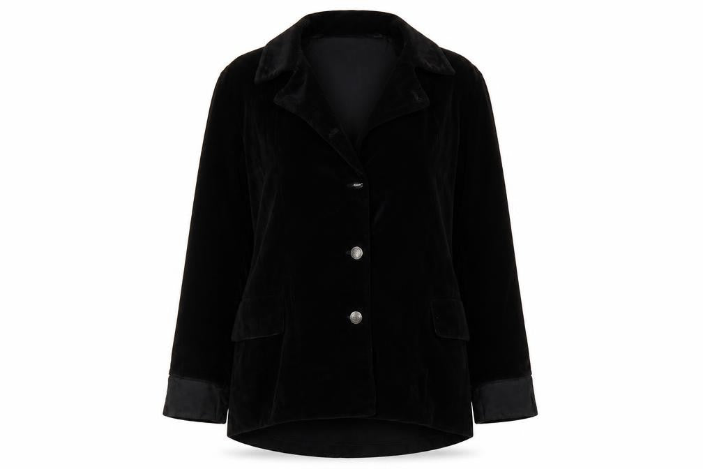 modele Womens Black   Overcoat Coat Size 12