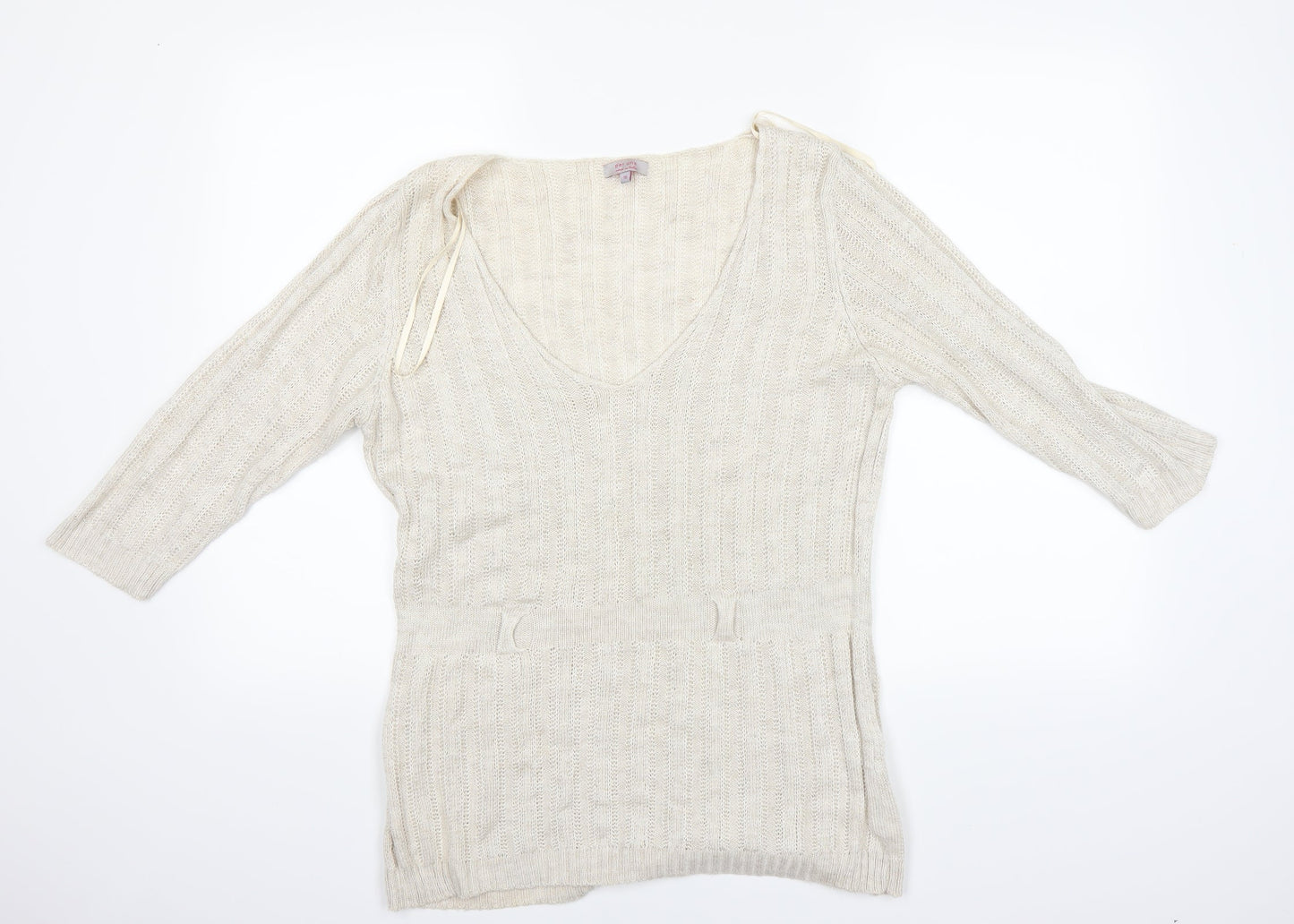 PERUNA Womens Beige   Pullover Jumper Size 16