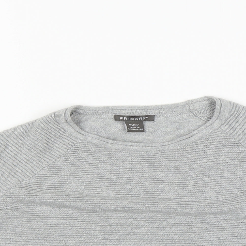 Primark Boys Grey   Pullover Sweatshirt Size 10 Years