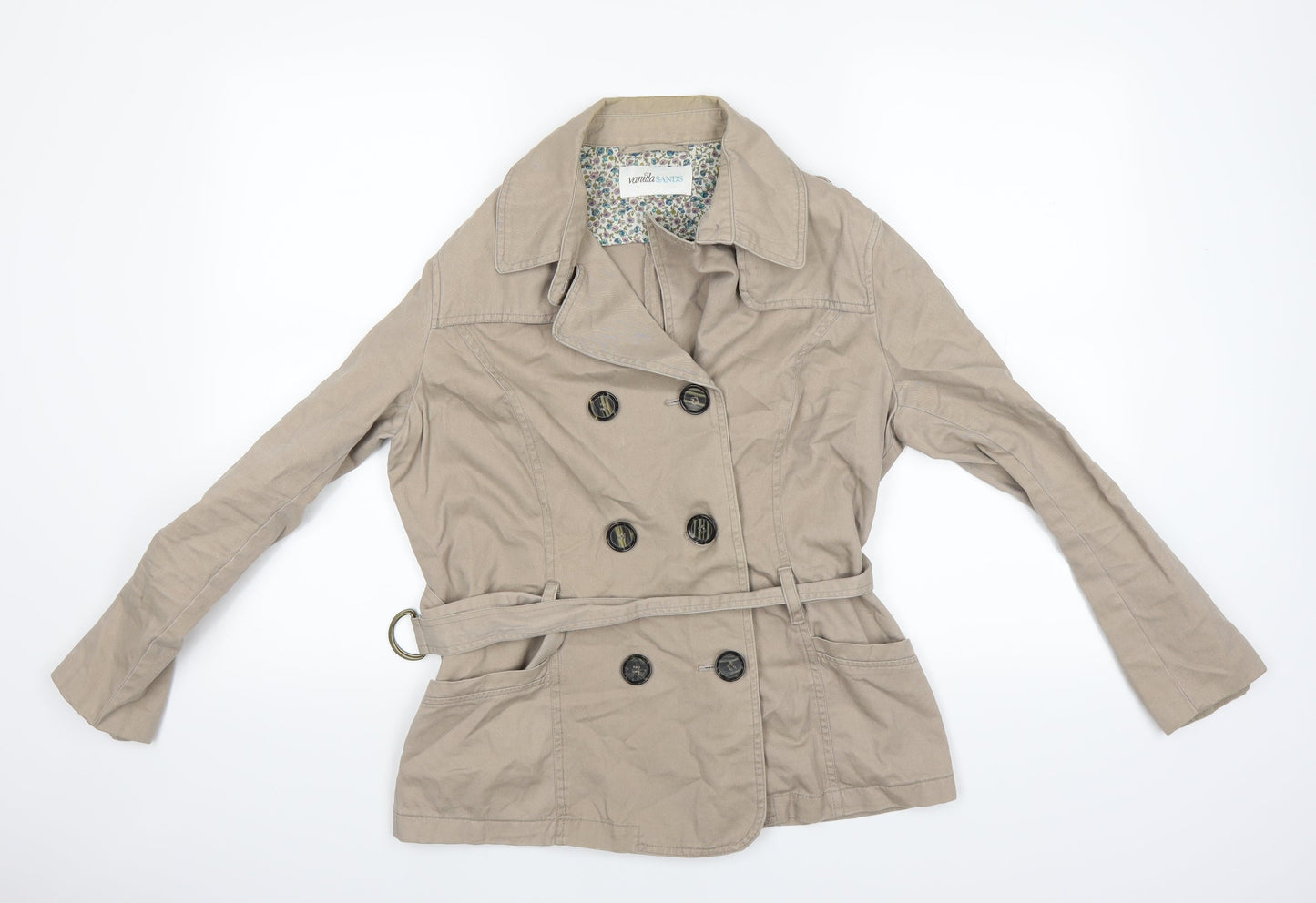 BHS Womens Beige   Overcoat Coat Size 14