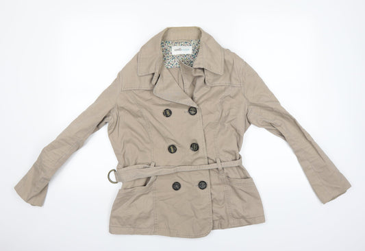 BHS Womens Beige   Overcoat Coat Size 14