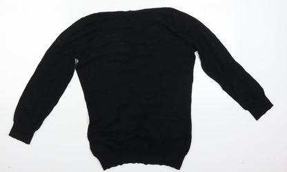 Back view of Next women’s black jumper, size UK 36