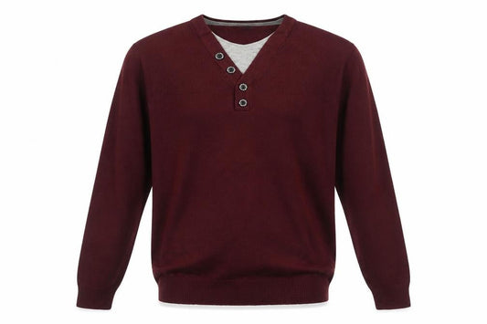 Front view of George men’s purple jumper, size S