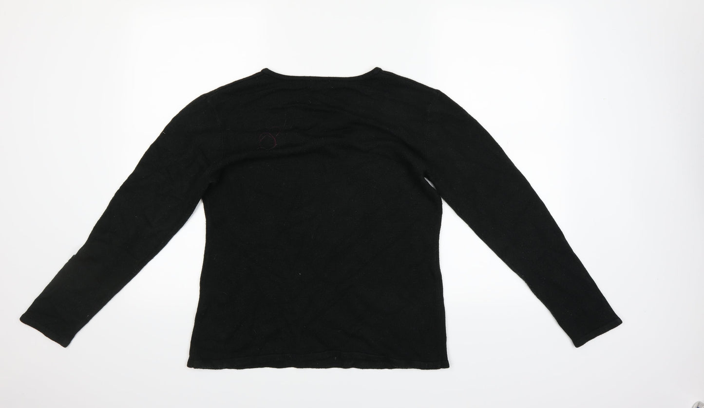 Damart Womens Black   Pullover Jumper Size 10