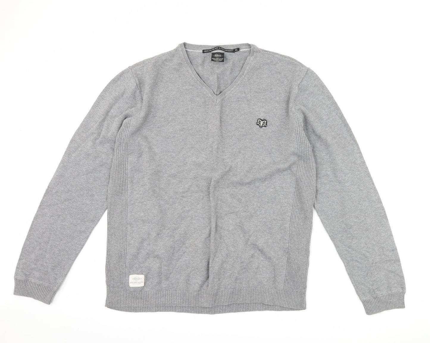 Holmes & Co Mens Grey   Pullover Jumper Size XL