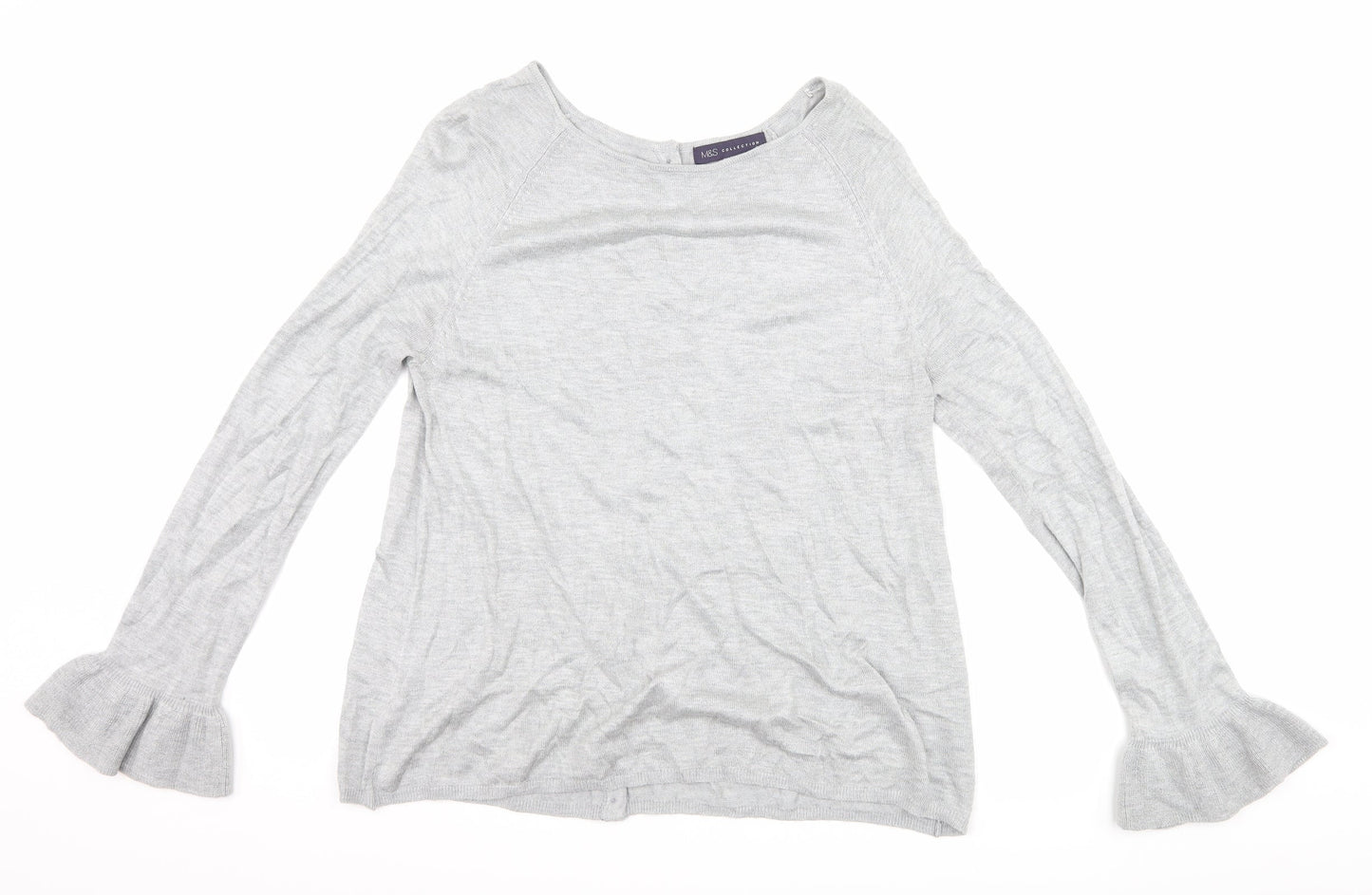 Marks and Spencer Womens Grey   Pullover Jumper Size 12