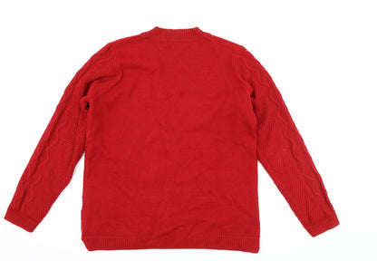 Back view of Isle women’s red jumper, size M