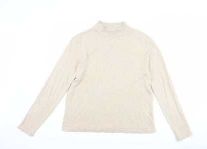 Additional front view of Sarah Hamilton women’s beige jumper, size L