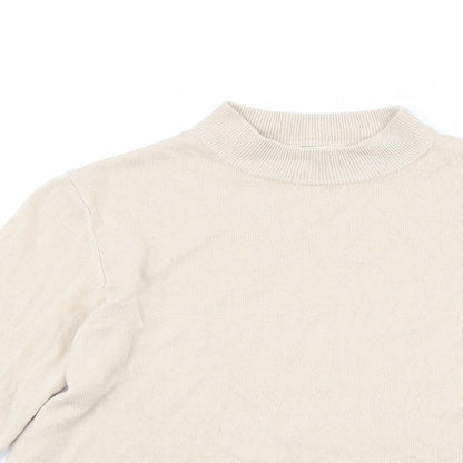Close-up detail of Sarah Hamilton women’s beige jumper, size L