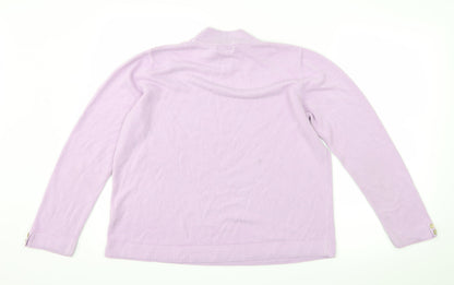 Back view of Bonmarché women’s purple jumper, size L